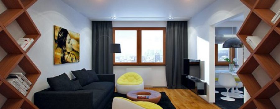 Dzīvokļa interjera dizaina projekts mūsdienīgā stilā