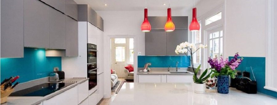 Krāsu saskaņošana virtuves interjerā