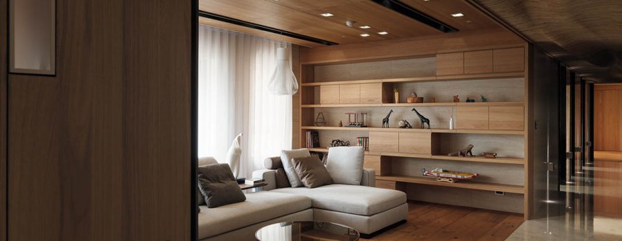 Фото  деревянного интерьера дизайна квартиры