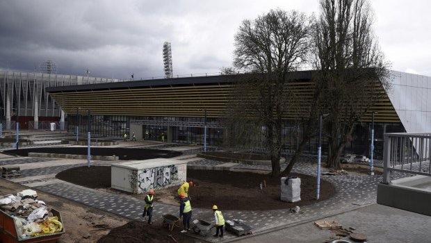 Daugavas stadiona”ledus halle nodota ekspluatācijā