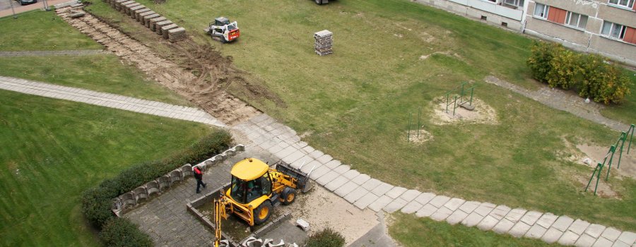 Ventspilī labiekārtoti 24 daudzdzīvokļu dzīvojamo māju iekšpagalmi