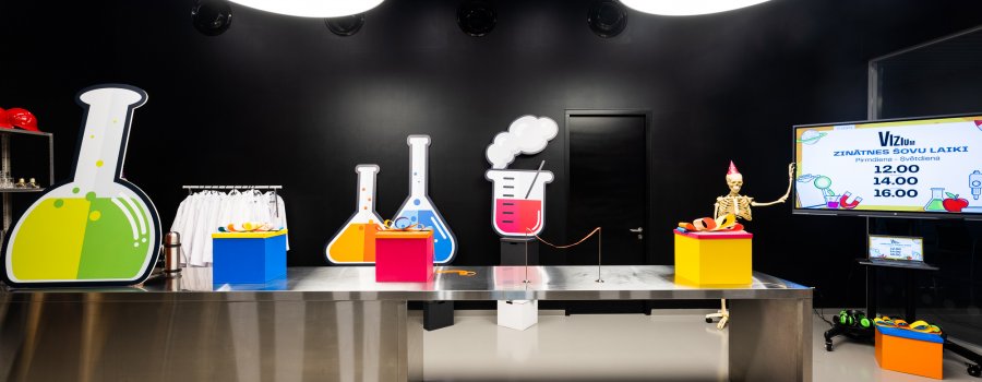 Vizium zinātnes centrā Ventspilī iekštelpu apdarei izmantotas Vivacolor krāsas