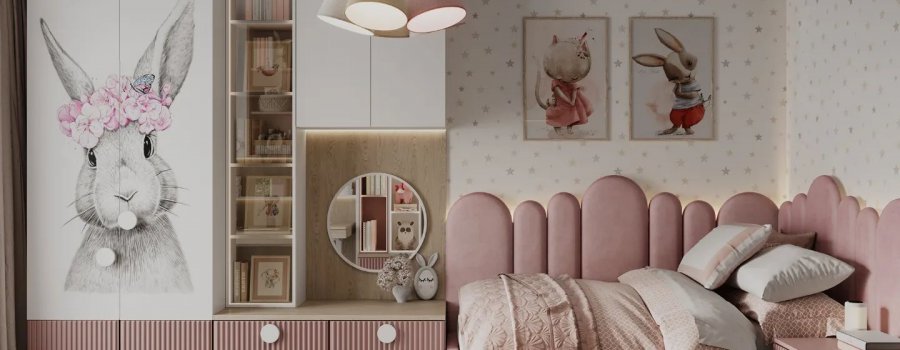 Bērnu istabas interjera dizains no Lubovas Ognevas interior design
