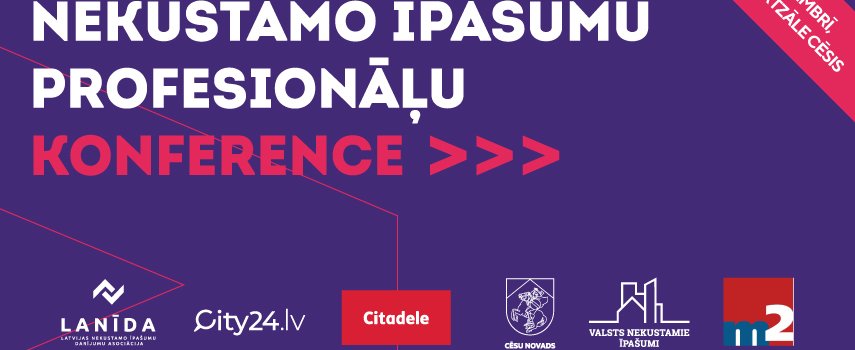 11.11.2023 Nekustamo īpašumu profesionāļi pulcēsies nozares gada nogales konferencē Cēsīs