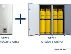 Gāzes apkures sistēma SAURIDA GAS - Gāze katli Junkers / Bosch